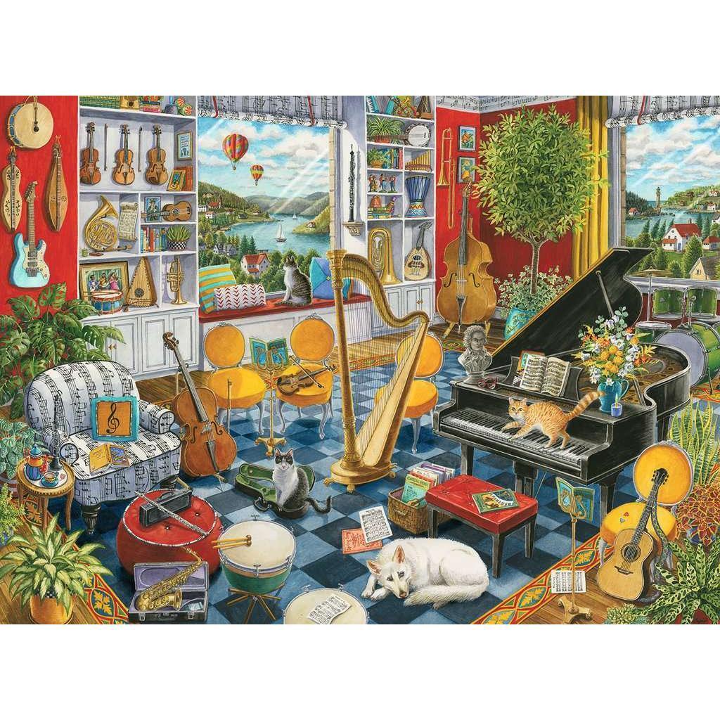 Rompecabezas de 500 piezas "La Sala de Música" de Ravensburger