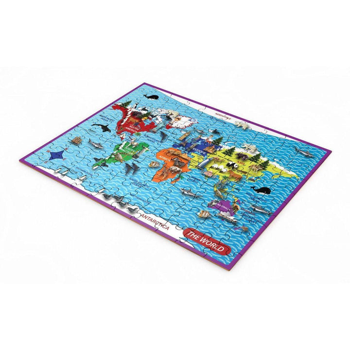 The World 100 Piece Jigsaw Puzzle Purple Cow 2