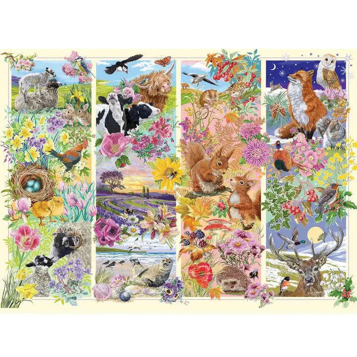 Through the Seasons 1000 Piece Jigsaw Puzzle Gibsons 2