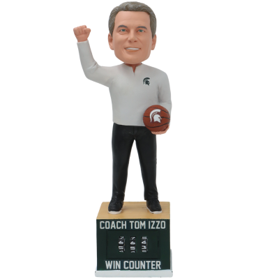 Tom Izzo Michigan State Spartans Coach Win Counter Bobblehead 2