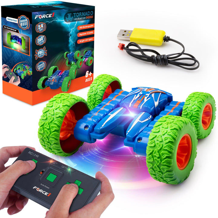 Mini LED Tornado Remote Control (RC) Car