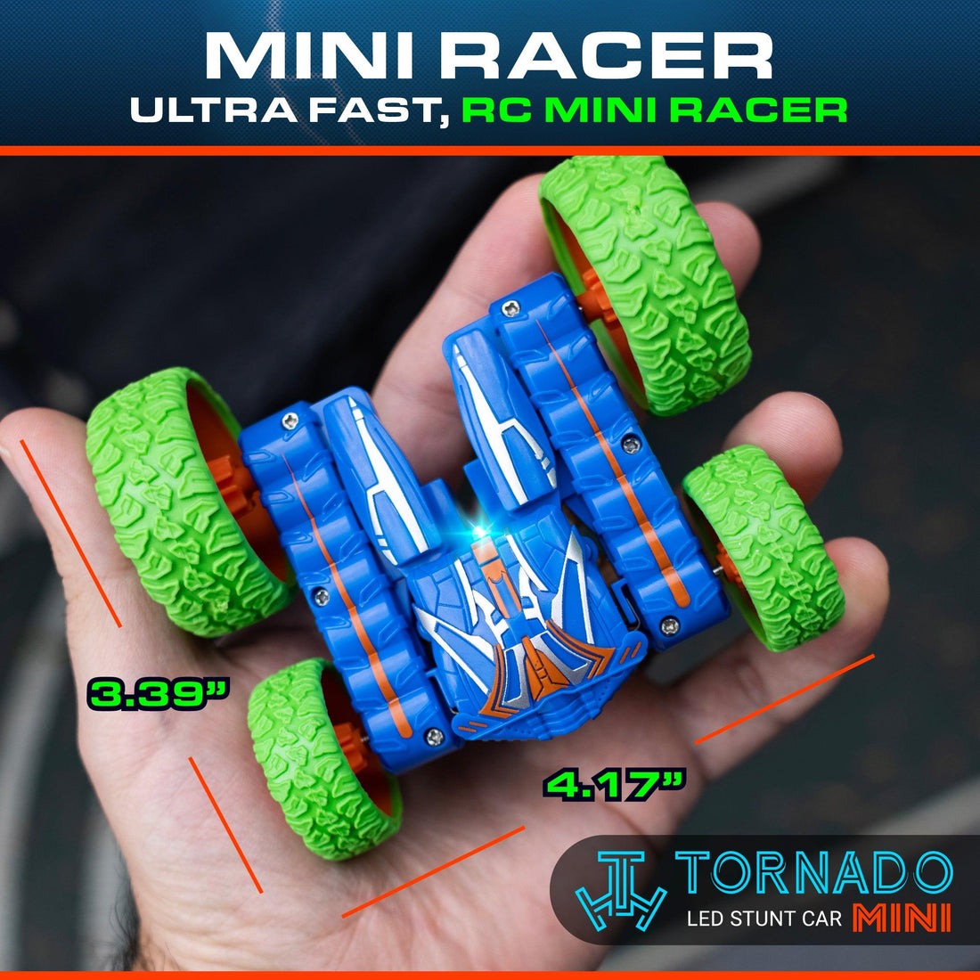 Mini LED Tornado Remote Control (RC) Car 5