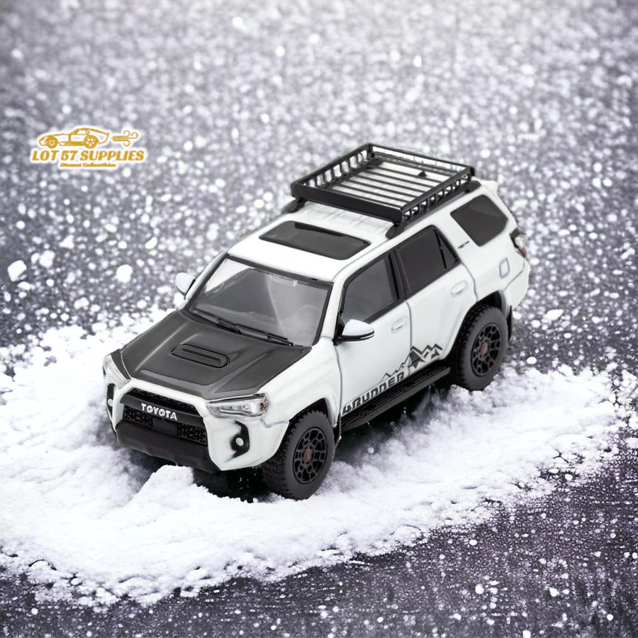 Toyota 4 Runner SUV 4x4 Off Road in White 1:64 Diecast by GCD
