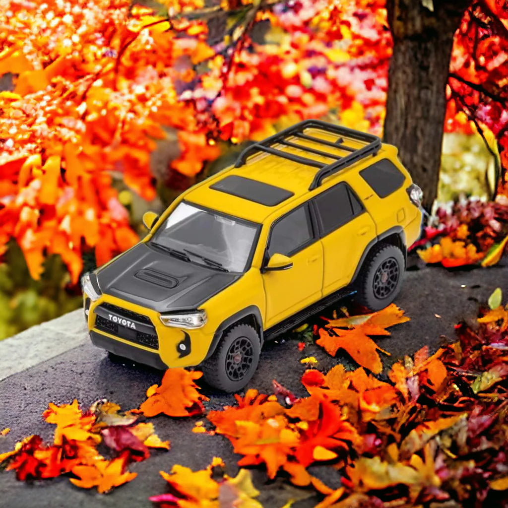 Toyota 4 Runner SUV 4x4 Off Road in Yellow 1:64 Diecast by GCD