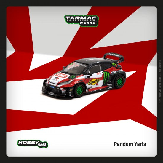Toyota "Pandem" Yaris GR Monster Drift 1:64 Scale Diecast Model by Tarmac Works
