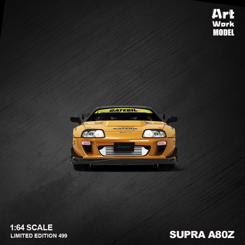 Toyota Supra A80 1:64 Diecast by Time Micro Front View