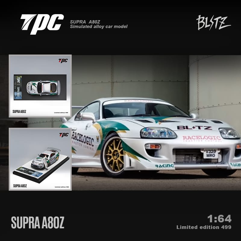 Toyota Supra A80Z with Figurine 1:64 Scale Diecast Model by TPC