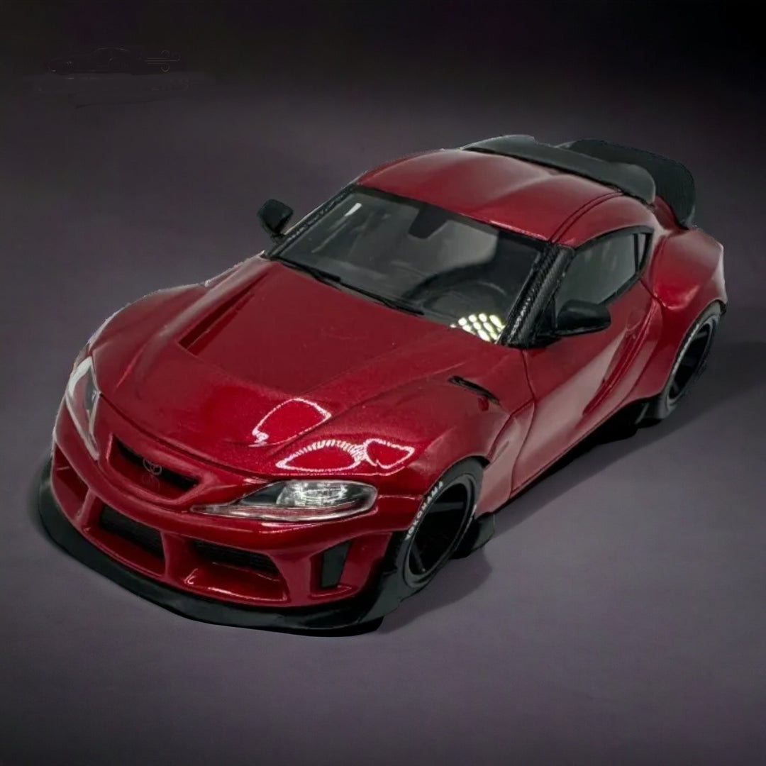 Toyota Supra GR in Metallic Red 1:64 Resin model by ATOZ