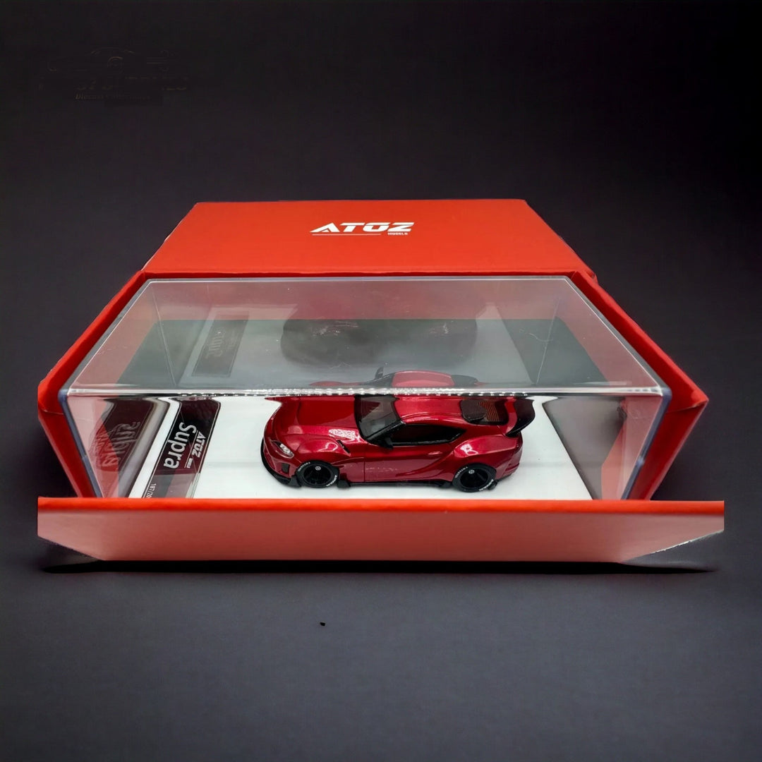 Toyota Supra GR in Metallic Red 1:64 Resin model by ATOZ