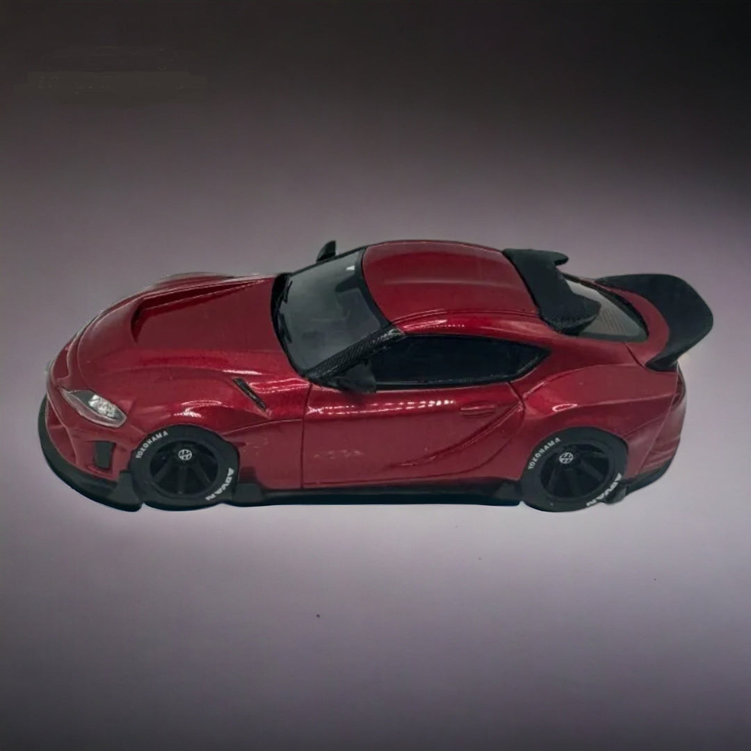 Toyota Supra GR in Metallic Red 1:64 Resin model by ATOZ