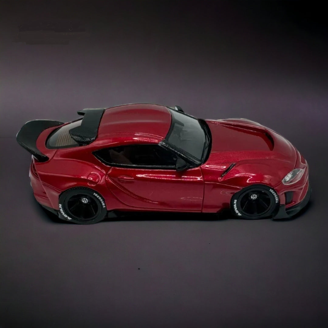 Toyota Supra GR in Metallic Red 1:64 Resin model by ATOZ