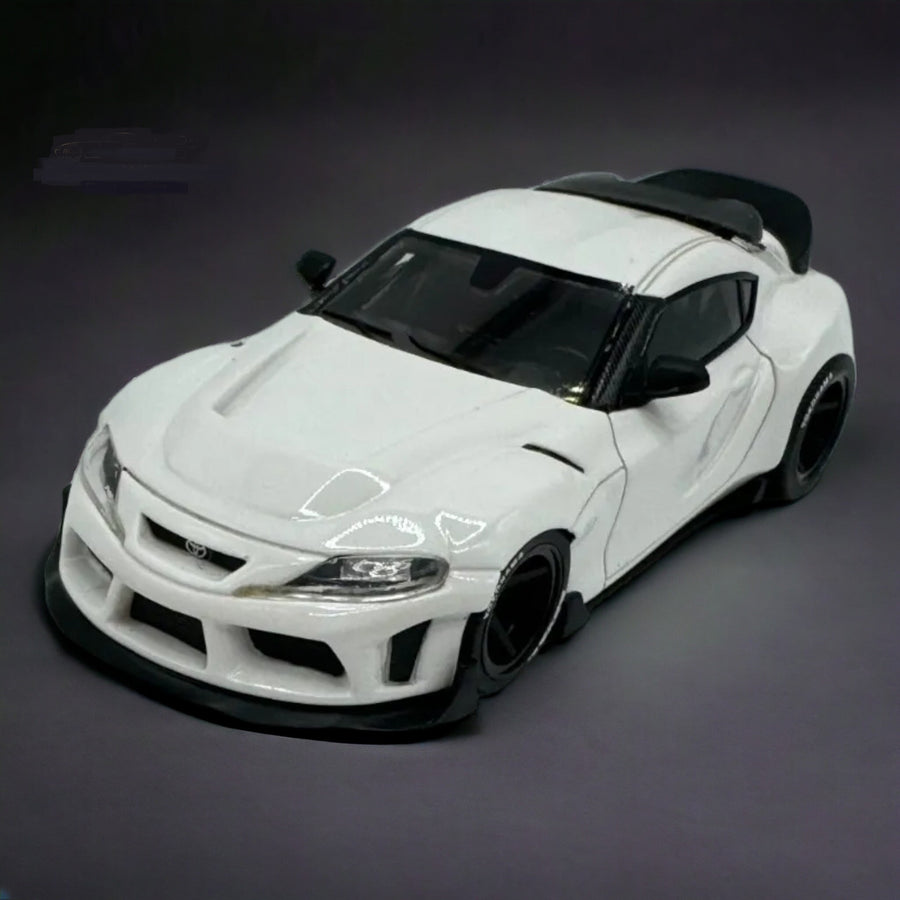 Toyota Supra GR in White 1:64 Resin model by ATOZ