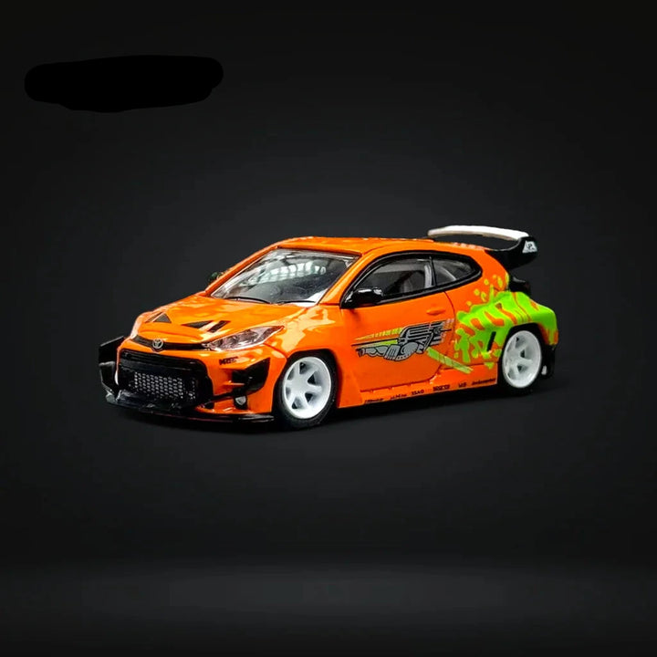 Toyota Yaris GR Fast & Furious Livery 1:64 Diecast by Fuji Angled Driver Side View