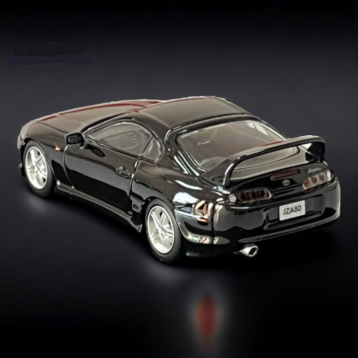 Toyota Supra JZA80Z in Black 1:64 by 123 Hobby