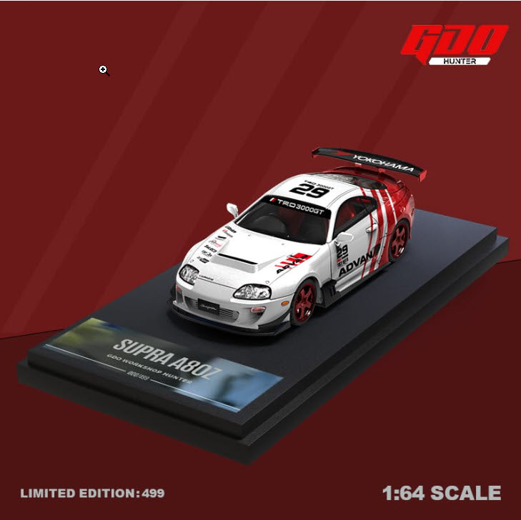 Toyota Supra A80Z TRD #29 in Advan LIvery 1:64 Scale Diecast Model by GDO Hunter / Time Micro