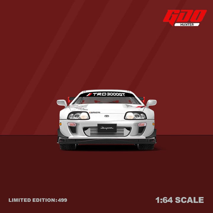 Toyota Supra A80Z TRD #29 in Advan LIvery 1:64 Scale Diecast Model by GDO Hunter / Time Micro Front View
