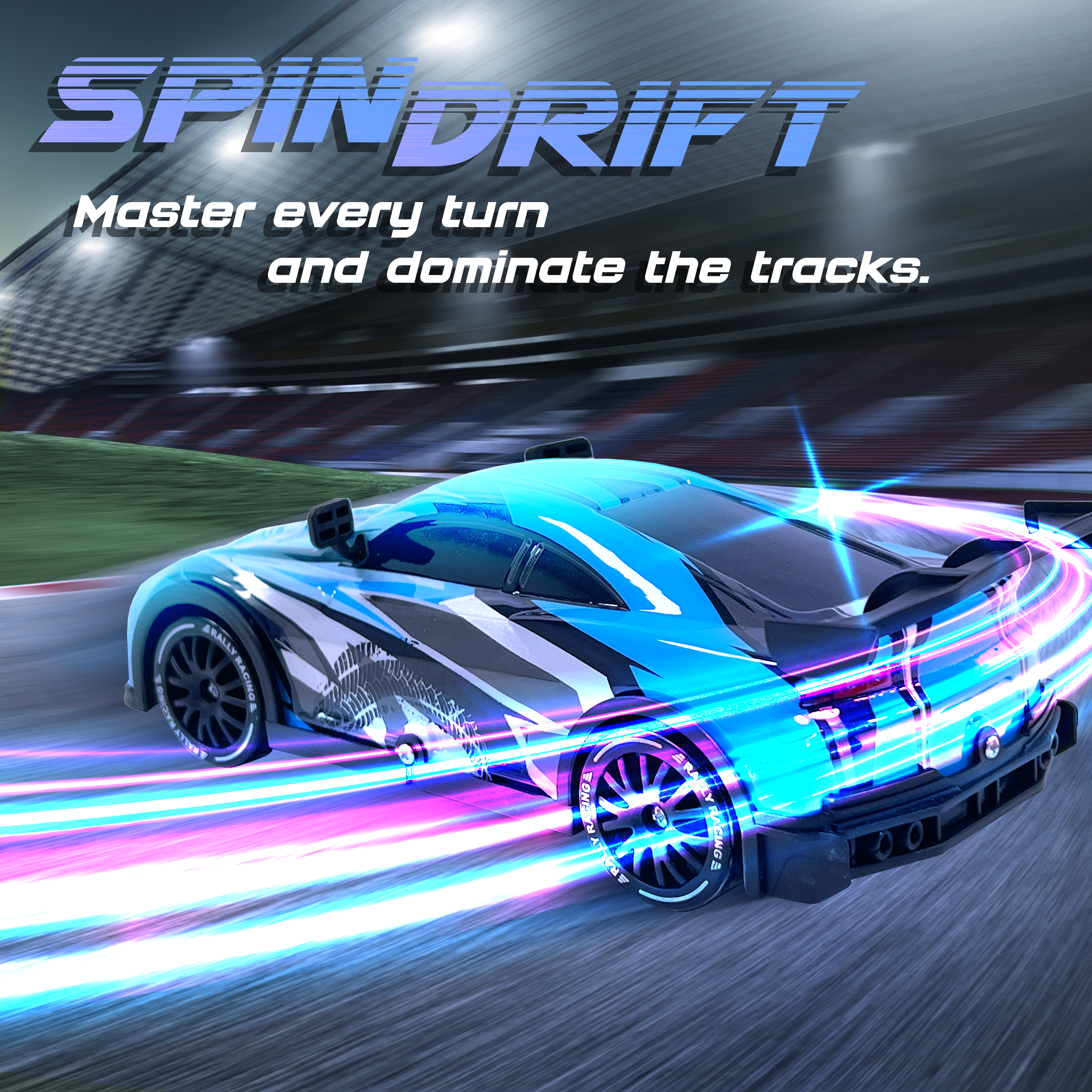 Force1 High-Speed Drift Remote Control (RC) Car – Blue 2