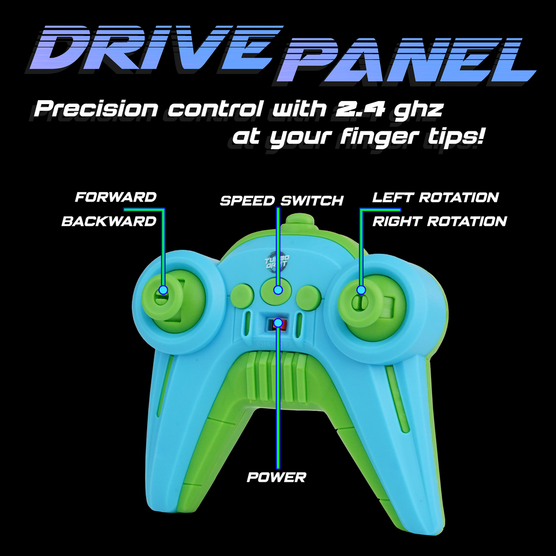 Force1 High-Speed Drift Remote Control (RC) Car – Blue 4