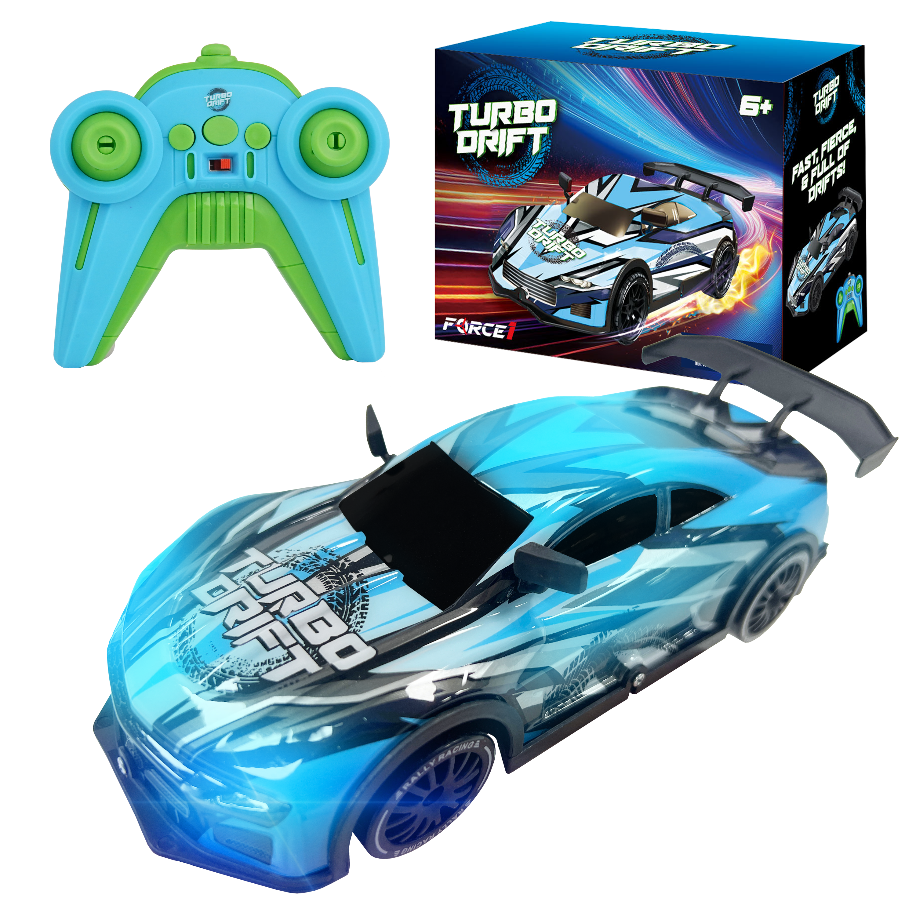 Force1 High-Speed Drift Remote Control (RC) Car – Blue