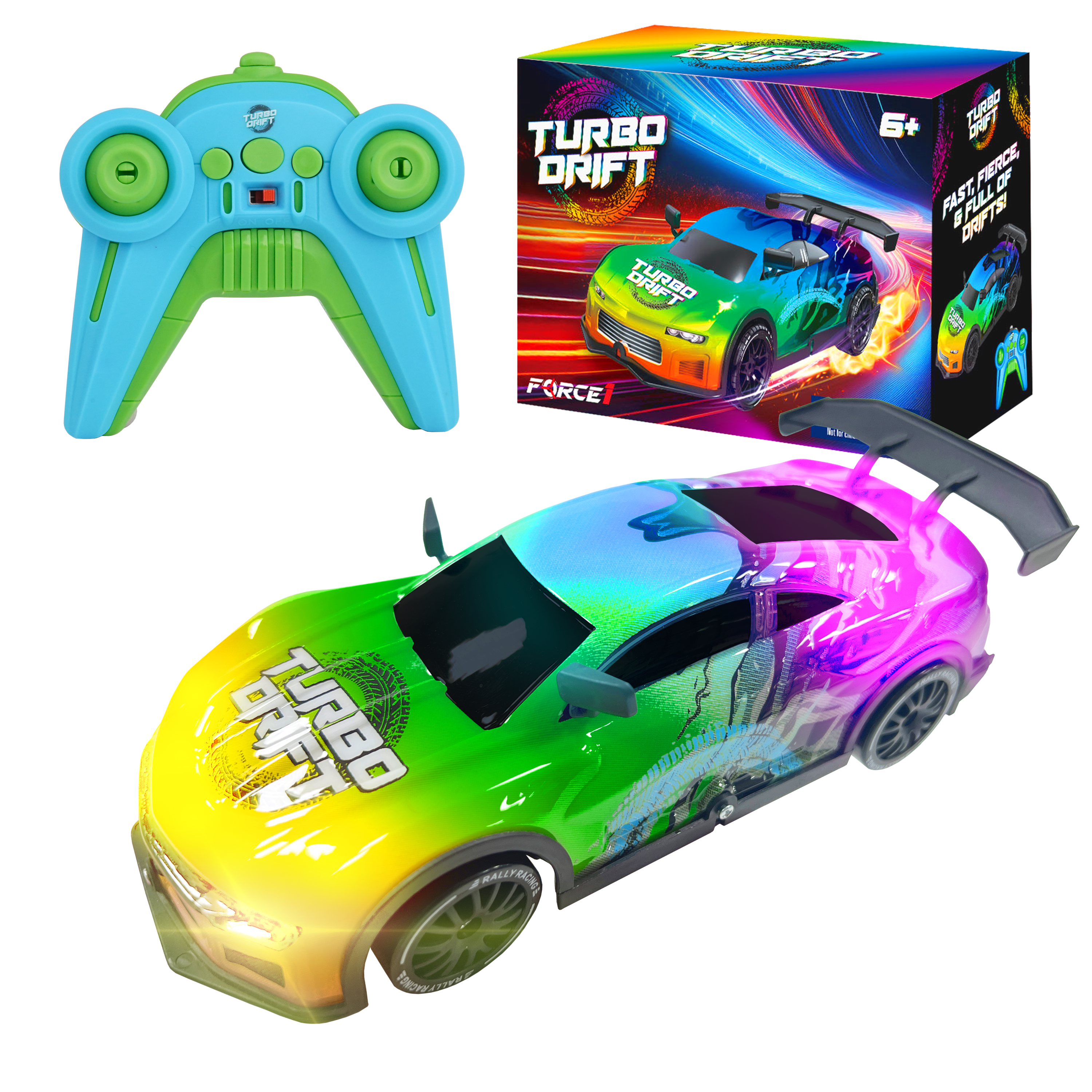 Force1 High-Speed Turbo Drift Racing Remote Control (RC) Car 3