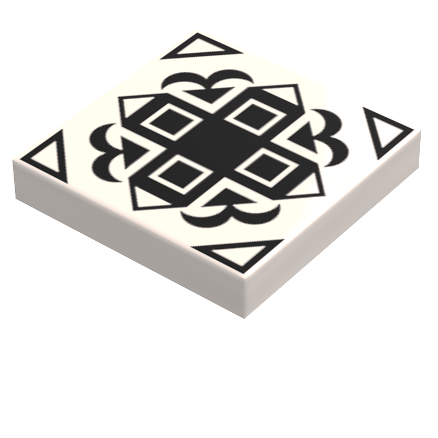 Turkish Kitchen Flooring / Wallpaper #4 - B3 Customs® Printed Lego 2x2 Tile