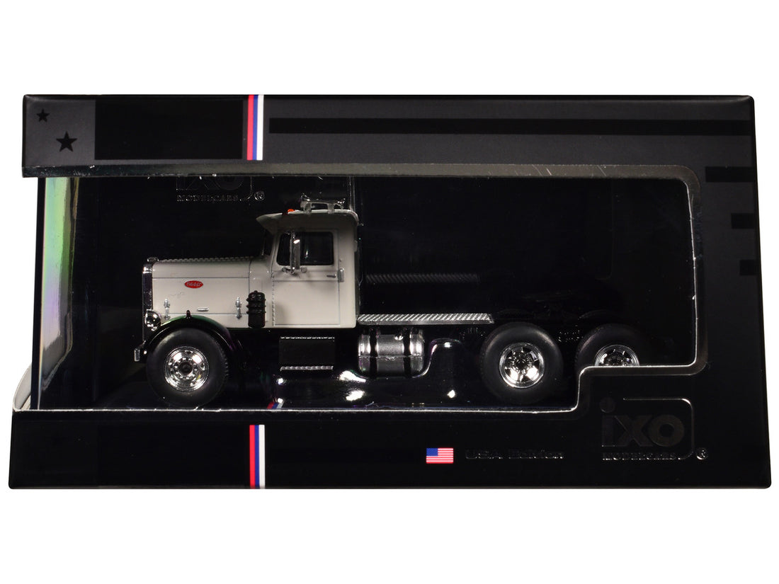 1955 Peterbilt 281 Truck Tractor White 1/64 Diecast Model by IXO Models-2