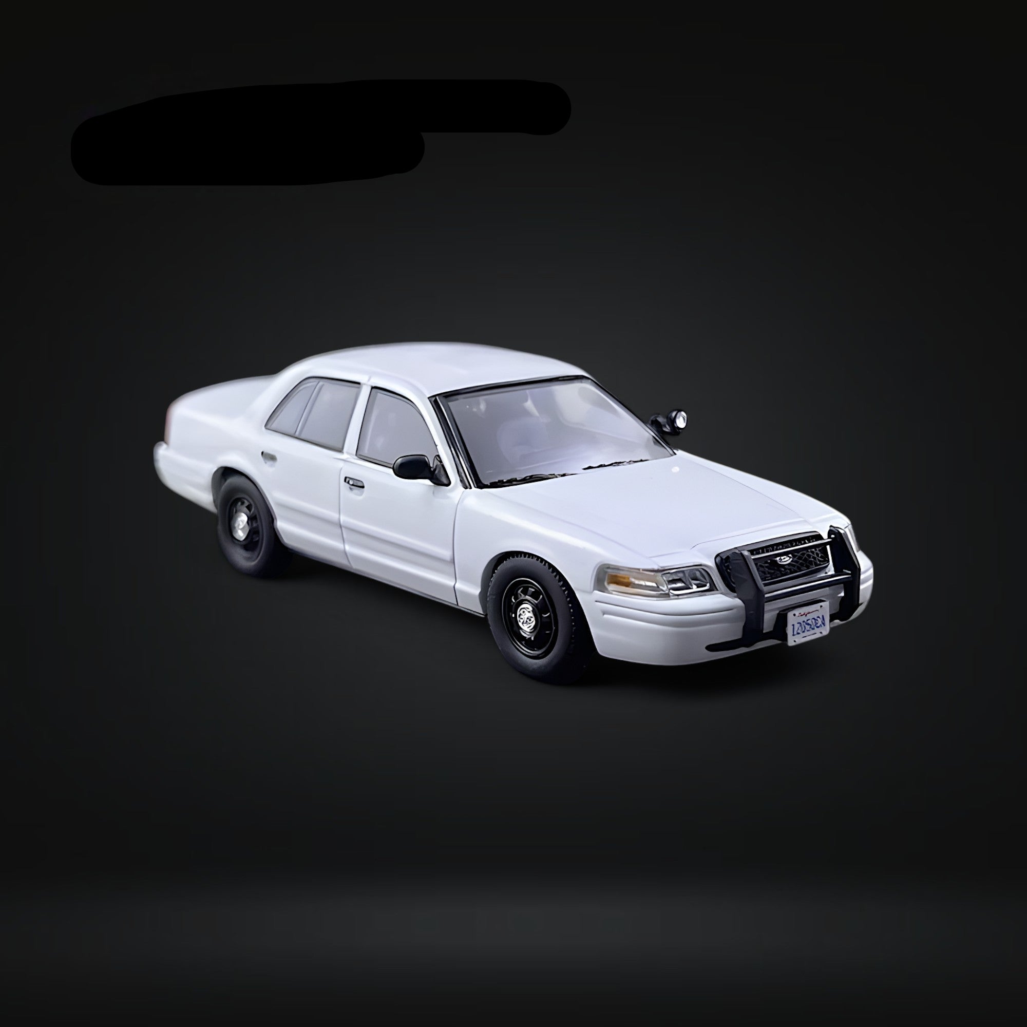 Ford Crown Victoria White Undercover Unmarked Police Car 1:64 by Rollin 5