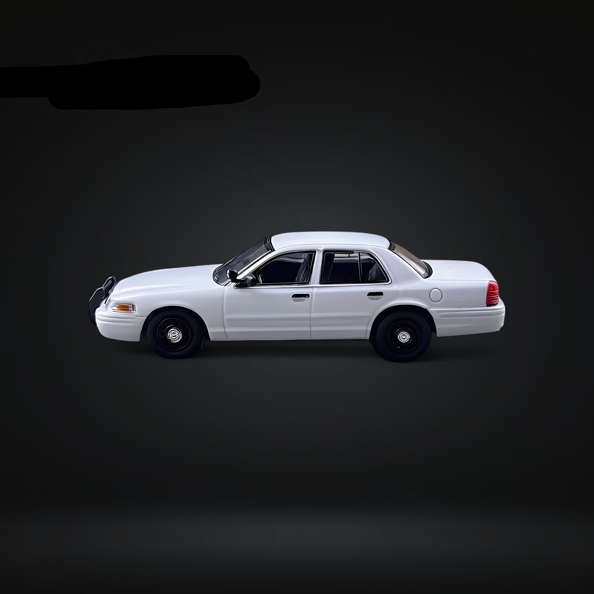 Ford Crown Victoria White Undercover Unmarked Police Car 1:64 by Rollin 2