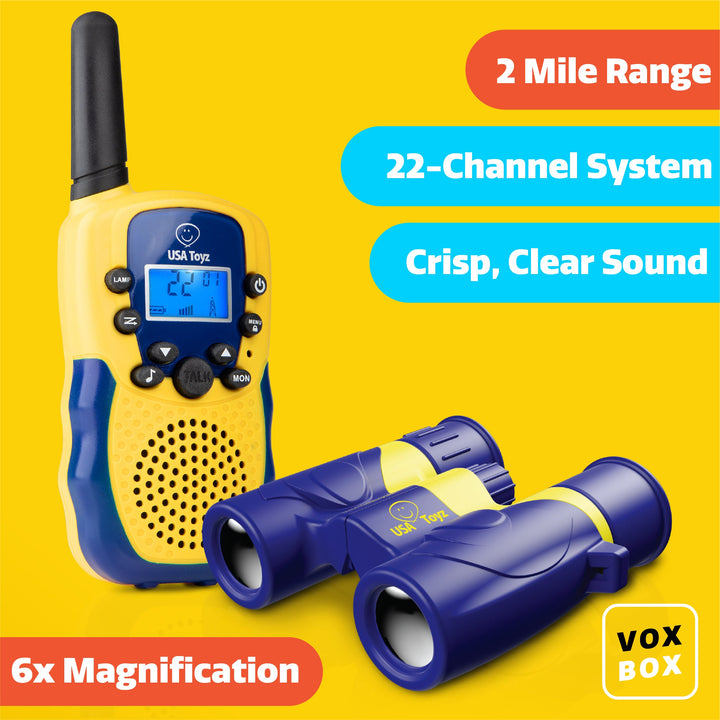 Vox Box Walkie Talkies for Kids - 2pk by USA Toyz 2