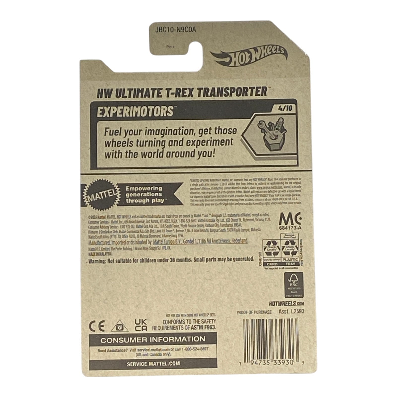 Hot Wheels HW Ultimate T-Rex Transporter - Experimotors Series 4/10 2