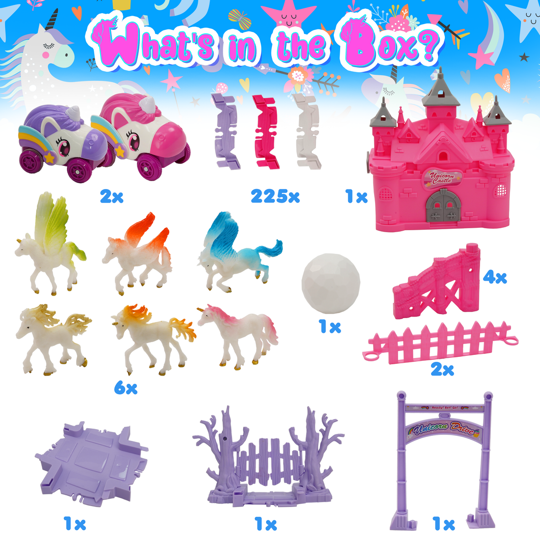 Unicorn Speedway Tracks – 252pc by USA Toyz  3