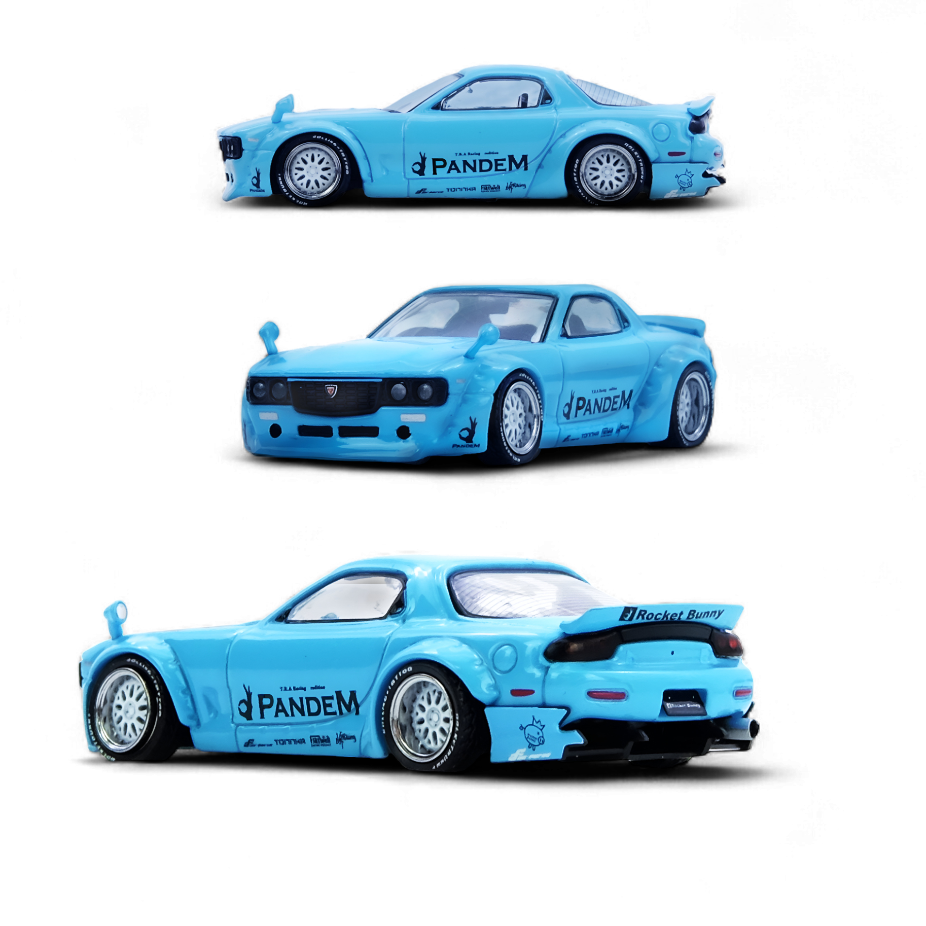 Mazda RX7 FD3S Pandem Tiff Blue 1:64 by Inno64  4