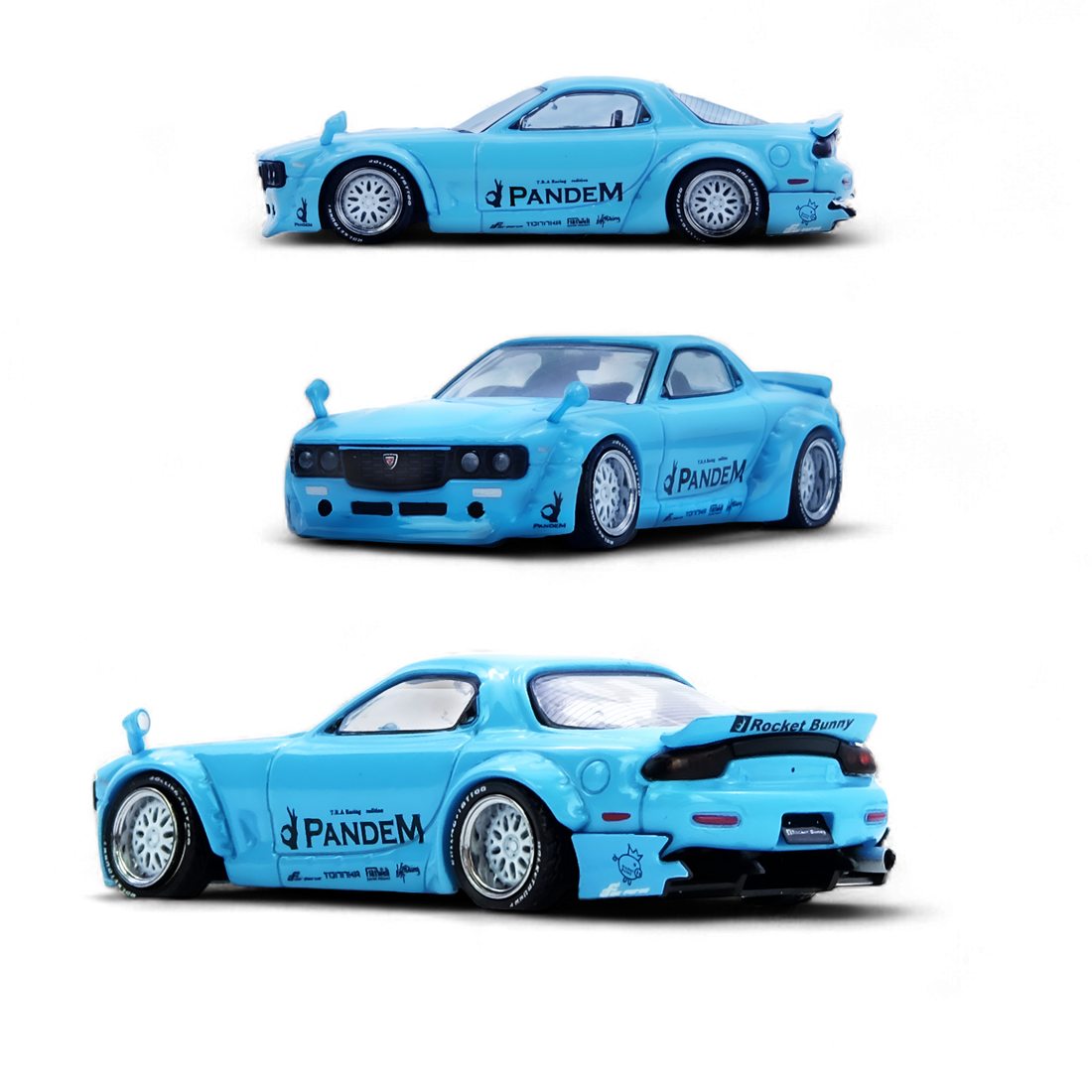 Mazda RX7 FD3S Pandem Tiff Blue 1:64 by Inno64  4
