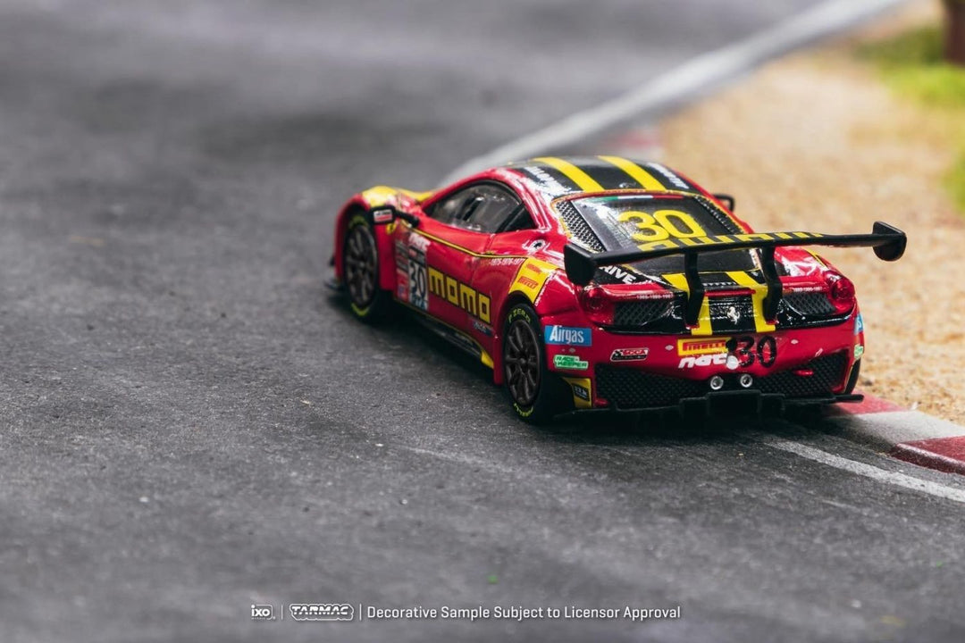 Tarmac Works Hobby64 Ferrari 458 Italia GT3 MOMO Pirelli WC 2015 1:64 T64-074-15PWC30.  Rear Image View