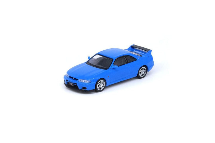 Nissan Skyline GT-R (R33) in Blue 1:64 by Inno64 Angled Drivers Side View