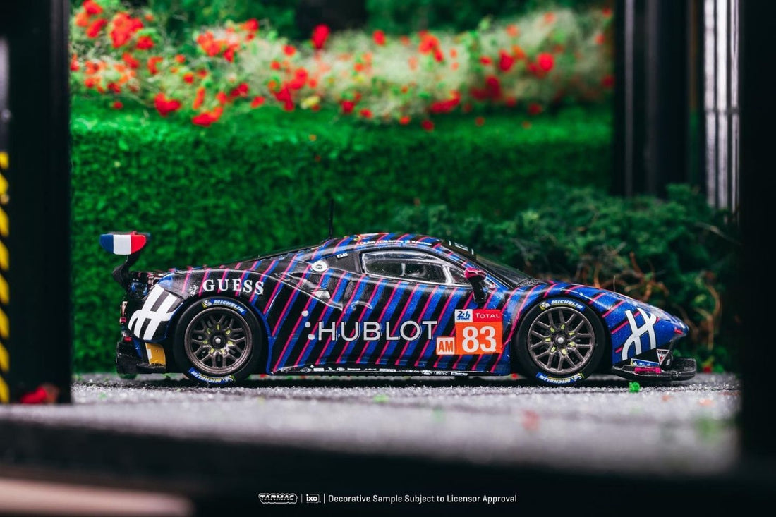 Ferrari 488 GTE 24h of Le Mans 2019 Frey / Gatting / Gostner #83 1:64 Diecast Scale - By Tarmac Works Side View