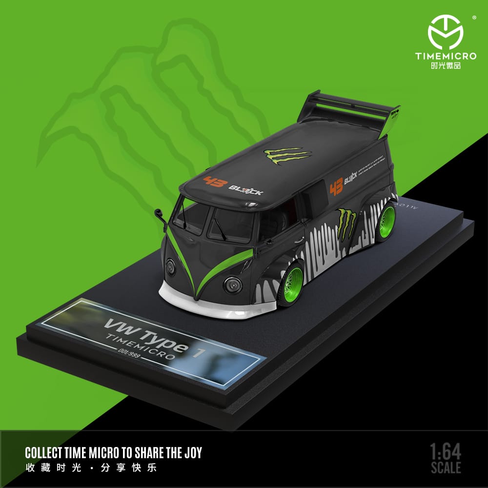 Volkswagen RWB T1 Bus Monster Livery 1:64 Scale Diecast