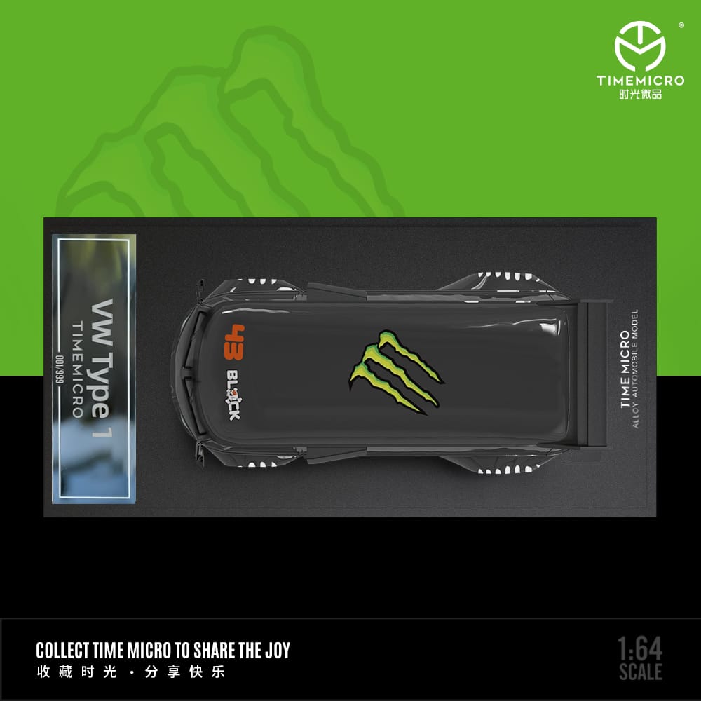 Volkswagen RWB T1 Bus Monster Livery 1:64 Scale Diecast