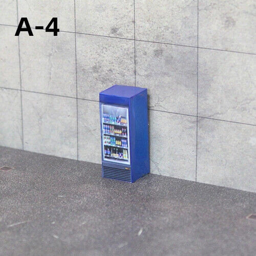 Beverage Vending Machine Cabinets for 1:64 Scale Dioramas