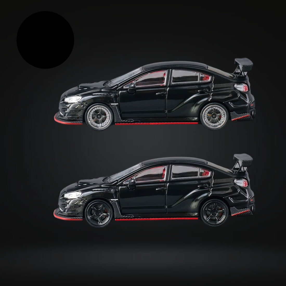 Subaru WRX S4 WideBody Kit Black 1:64 by CM Model CM64-WRX-03 Wheel Options View