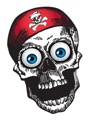 Kites - 46 Inches Tall Wiggle Skull Nylon Kite