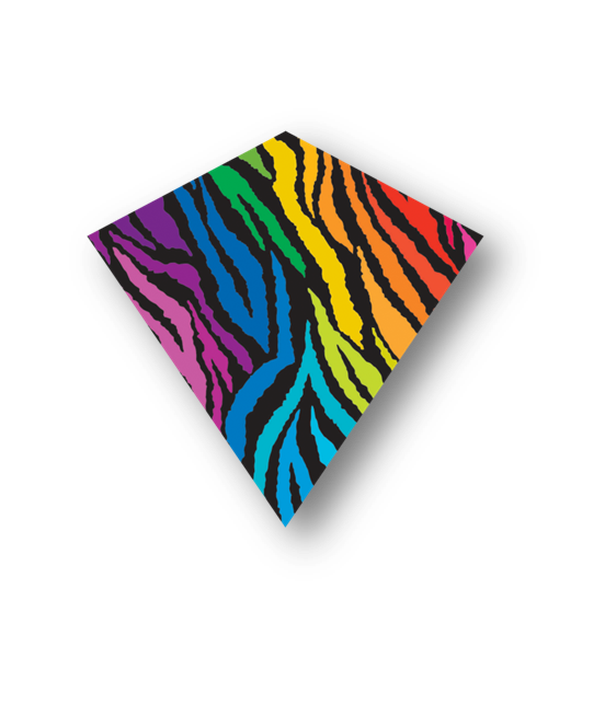Kites - 30" Nylon Wind Diamond Stripes