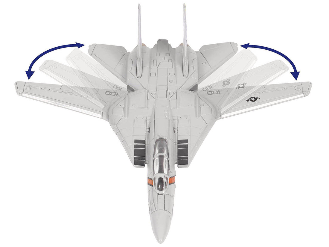 Grumman F-14 Tomcat Fighter Aircraft "VF-114 Aardvarks" and Section E of USS Enterprise (CVN-65) Aircraft Carrier Display Deck "Legendary F-14 Tomcat" Series 1/200 Diecast Model by Forces of Valor-2