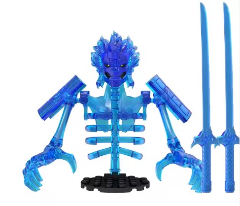 Blue Spirit Armor Warrior Custom Minifig for Lego