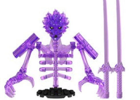 Purple Spirit Armor Warrior Custom Minifig for Lego
