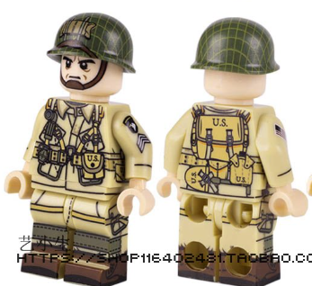 WWII Solider Minifigure for Lego