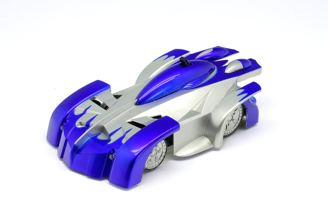 Wall RacerX Remote Control Car by Buzz Retail in blue.