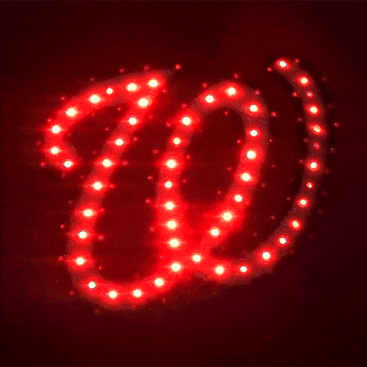 Washington Nationals Flashing Fiber Optic Cap-1