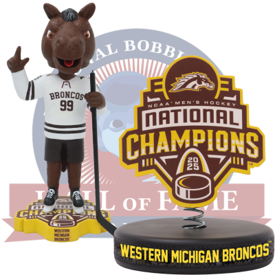 Western Michigan Broncos 2025 NCAA Men's Hockey National Champions Bobbleheads