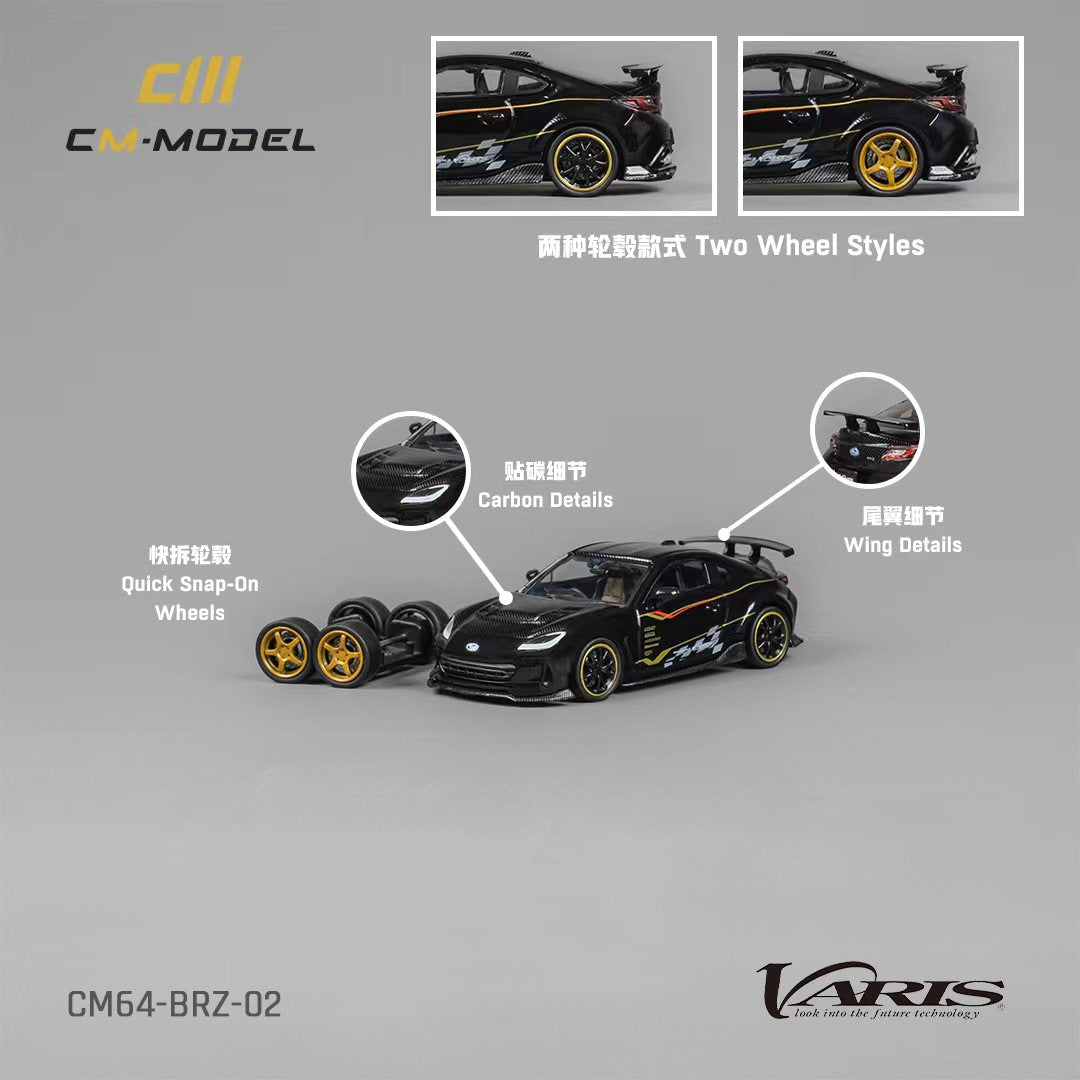 Subaru BRZ Varis BRZ ARISING-1 in Black 1:64 by CM Model CM64-BRZ-02 Options